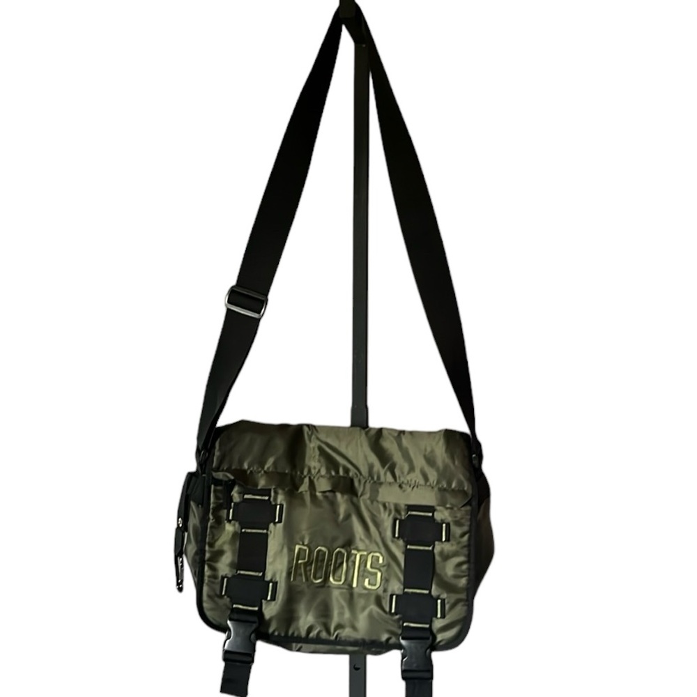 Roots Olive Green Messenger Bag